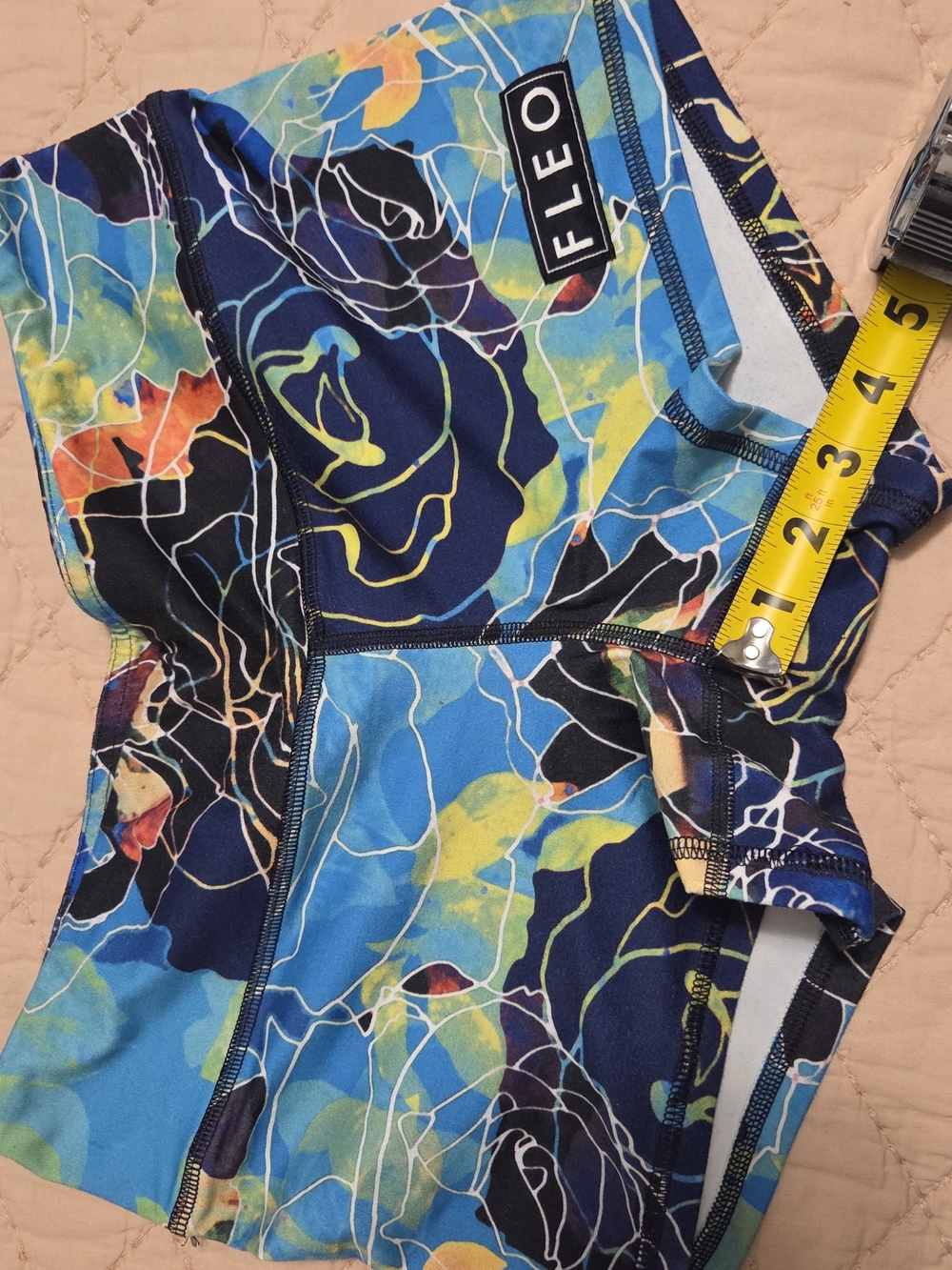 Fleo Floral Performance Shorts in Blue Multi